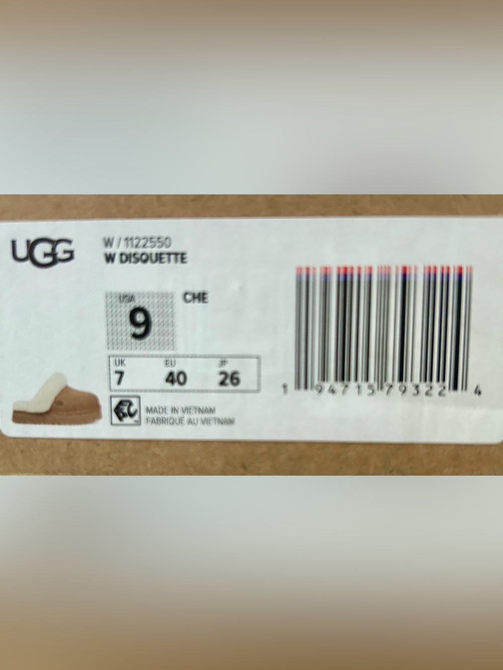 UGG Women's Disquette Slippers Chestnut - Picture 6 of 7